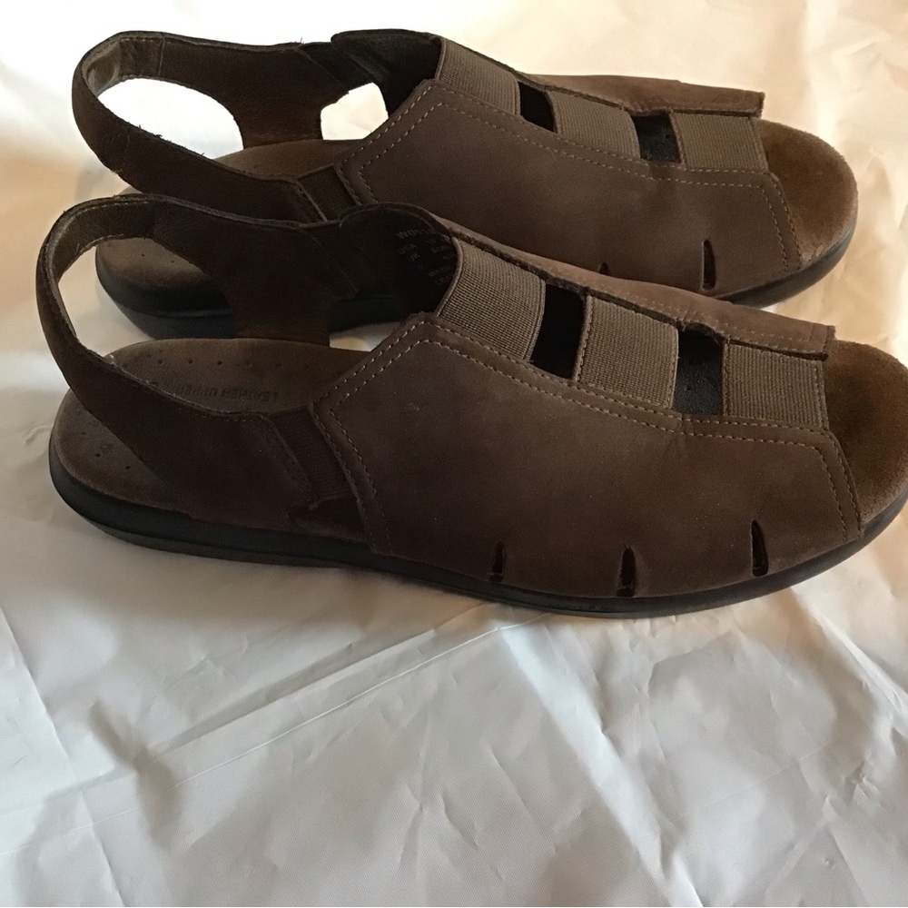 Prophet Sandals, nearly new, very comfortable, brown leather uppers and insole